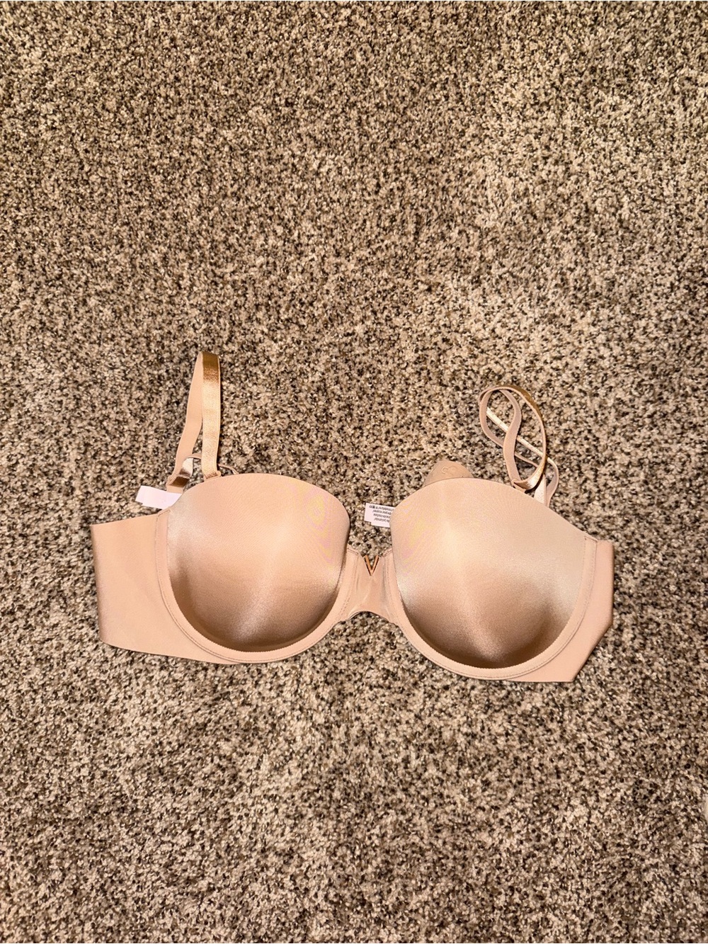 Victoria's Secret Nude Strapless Convertible Push Up Bra